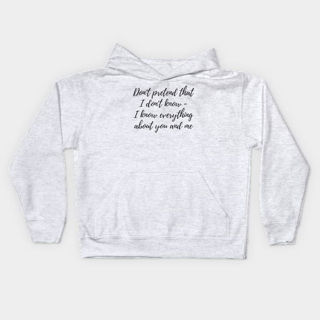 About You and Me Kids Hoodie by ryanmcintire1232